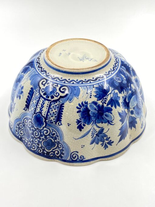 Keramikinis “Delft” rankų darbo tapybos dubuo 30x30x14 cm