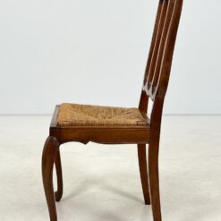 Ąžuolinių kėdžių su šiaudine sėdimąja dalimi 6 vnt. komplektas 55x51x99 cm, 46 cm