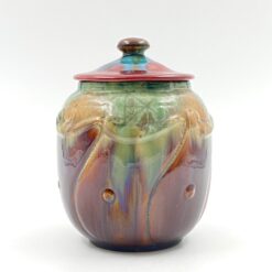 Keramikinis “Faiencerie Thulin” indas su dangčiu 14x14x19 cm