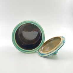 Keramikinis “Faiencerie Thulin” indas su dangčiu 16x16x18 cm