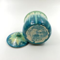 Keramikinis “Faiencerie Thulin” indas su dangčiu 16x16x18 cm