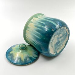 Keramikinis “Faiencerie Thulin” indas su dangčiu 16x16x18 cm