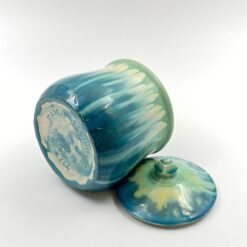 Keramikinis “Faiencerie Thulin” indas su dangčiu 16x16x18 cm