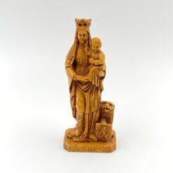 Švč. Mergelės Marijos su Kūdikėliu Jėzumi gipso statula 6x10x25 cm