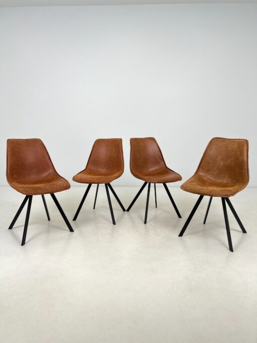 Modernių valgomojo kėdžių 4 vnt. komplektas 52x49x88 cm, 46 cm