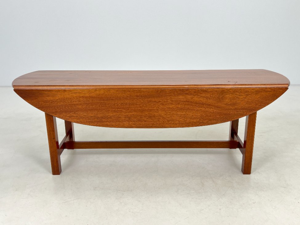 DJ0239-staliukai-6 Raudonmedžio staliukas atlenkiamais šonais 39+(2×22)x150x52 cm