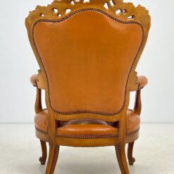 Odinis riešutmedžio fotelis 83x72x110 cm, 43 cm