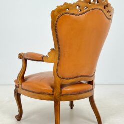 Odinis riešutmedžio fotelis 83x72x110 cm, 43 cm