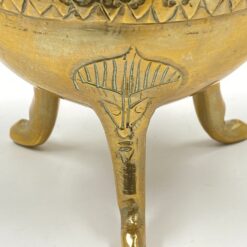 Rytietiškas žalvarinis indas su dangčiu 11x13x18 cm