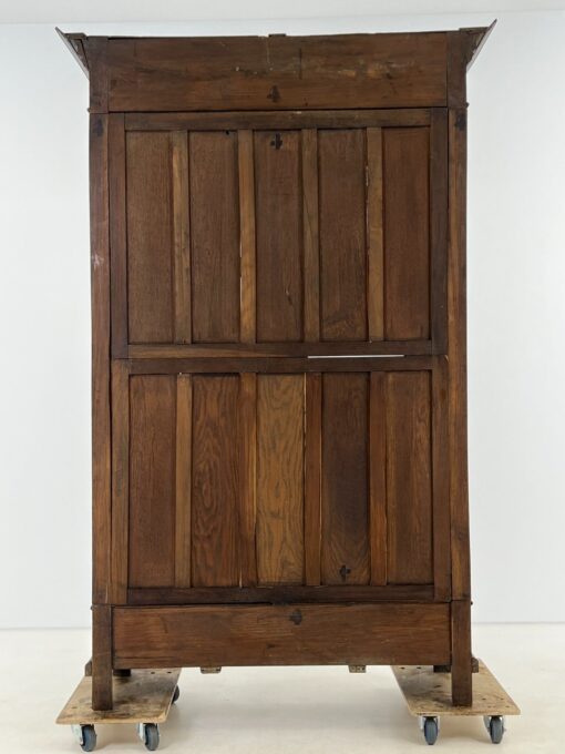 Senovinė ąžuolinė knygų spinta 54x144x224 cm