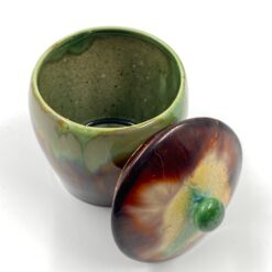 Keramikinis “Faiencerie Thulin” indas su dangčiu 11x11x14 cm