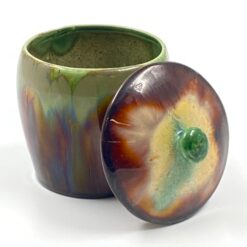 Keramikinis “Faiencerie Thulin” indas su dangčiu 11x11x14 cm