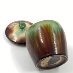 Keramikinis “Faiencerie Thulin” indas su dangčiu 11x11x14 cm