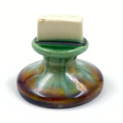 Keramikinis “Faiencerie Thulin” degtukų dėžutės stovas 7x7x6,5 cm