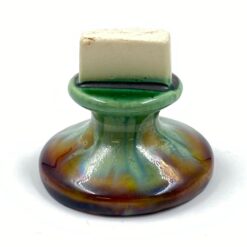 Keramikinis “Faiencerie Thulin” degtukų dėžutės stovas 7x7x6,5 cm
