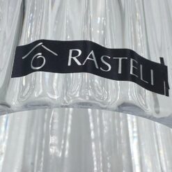 Stiklinių “Rasteli” žvakidžių 2 vnt. komplektas 6,5×6,5×15 cm