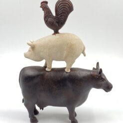 Polirezino statula “Ūkio gyvūnai” 8x28x35 cm