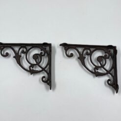 Kampinių lentynos laikiklių iš ketaus 2 vnt. komplektas 22,5x4x18 cm