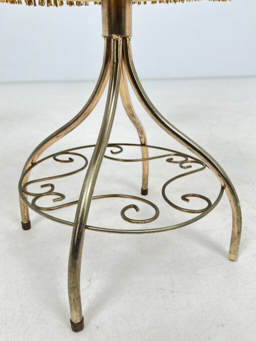 Metalinė rokoko stiliaus kėdė su veliūru 39x36x82 cm, 52 cm