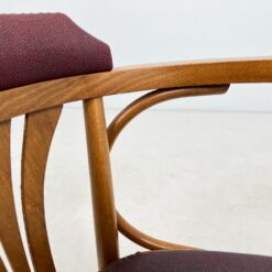 Thonet stiliaus medinis krėslas su medžiaga ir kniedėmis 46x55x79 cm, 47 cm