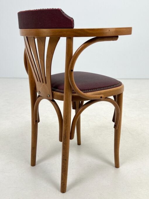 Thonet stiliaus medinis krėslas su medžiaga ir kniedėmis 46x55x79 cm, 47 cm