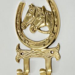 Žalvarinė kabykla “Pasaga su žirgais” 3x9x14 cm