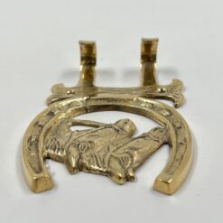 Žalvarinė kabykla “Pasaga su žirgais” 3x9x14 cm