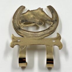 Žalvarinė kabykla “Pasaga su žirgais” 3x9x14 cm