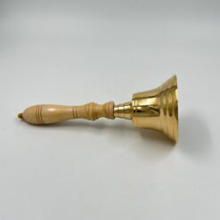 Žalvarinis varpas medine rankena 11,5×11,5×29 cm