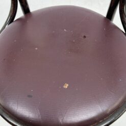 Thonet stiliaus medinis krėslas eko odos sėdimąja dalimi 55x59x77 cm, 46 cm