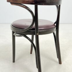 Thonet stiliaus medinis krėslas eko odos sėdimąja dalimi 55x57x76 cm, 47 cm