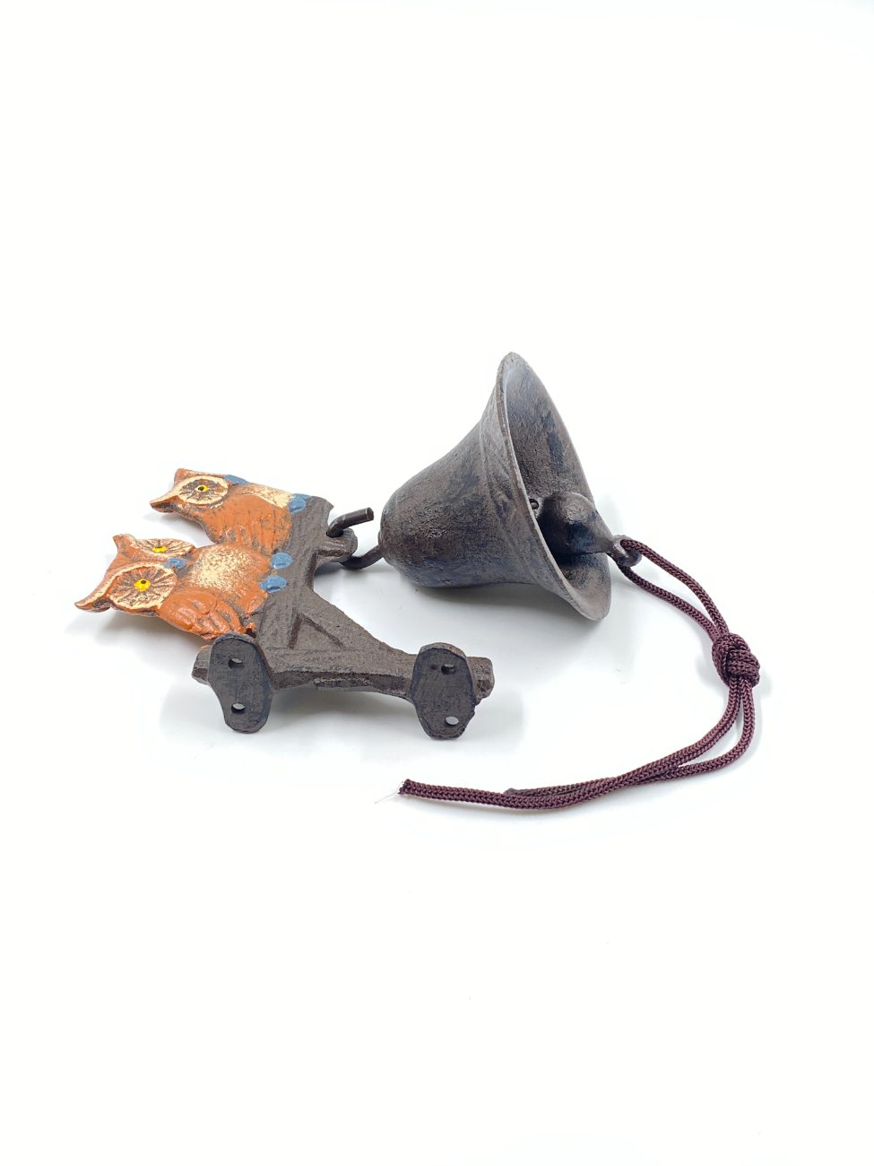 HM0491-interjero-ir-apdailos-detales-8 Ketaus sieninis varpas “Pelėdos” 13×9,5×40 cm