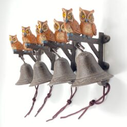 Ketaus sieninis varpas “Pelėdos” 13×9,5×40 cm