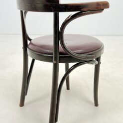 Thonet stiliaus medinis krėslas eko odos sėdimąja dalimi 50x56x75 cm, 46 cm