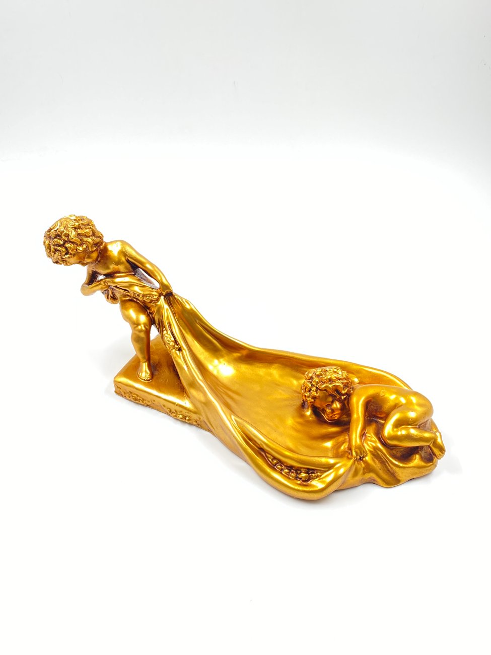 HM0514-kita-1 Polirezino statula su angelų skulptūromis 14x37x15 cm