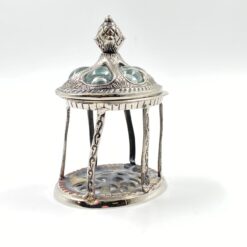 Metalinė žvakidė su dangčiu 10,5x13x18 cm
