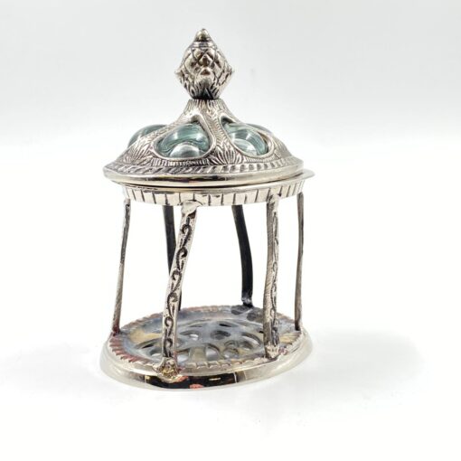 Metalinė žvakidė su dangčiu 10,5x13x18 cm