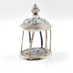 Metalinė žvakidė su dangčiu 10,5x13x18 cm