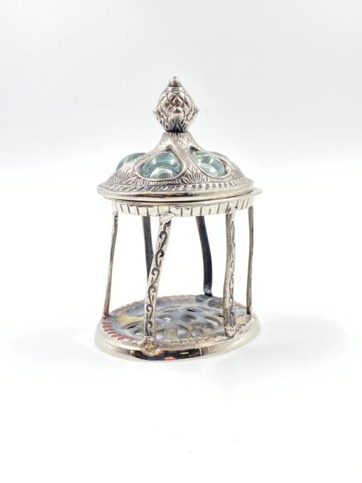 Metalinė žvakidė su dangčiu 10,5x13x18 cm