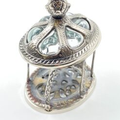 Metalinė žvakidė su dangčiu 10,5x13x18 cm
