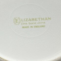 Porcelianinis “Elizabethan” puodelis (200 ml) 8x11x9 cm su lėkštute 14,5×14,5×2 cm
