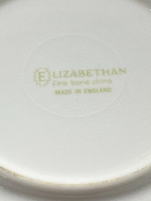 Porcelianinis “Elizabethan” puodelis (200 ml) 8x11x9 cm su lėkštute 14,5×14,5×2 cm