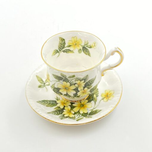 Porcelianinis “Paragon” puodelis (150 ml) 7,5x10x7,5 cm su lėkštute 12x12x2 cm