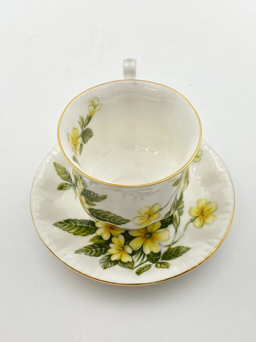Porcelianinis “Paragon” puodelis (150 ml) 7,5x10x7,5 cm su lėkštute 12x12x2 cm