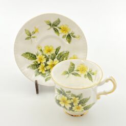 Porcelianinis “Paragon” puodelis (150 ml) 7,5x10x7,5 cm su lėkštute 12x12x2 cm