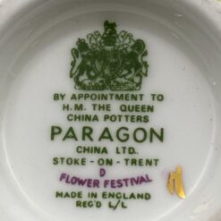 Porcelianinis “Paragon” puodelis (150 ml) 7,5x10x7,5 cm su lėkštute 12x12x2 cm