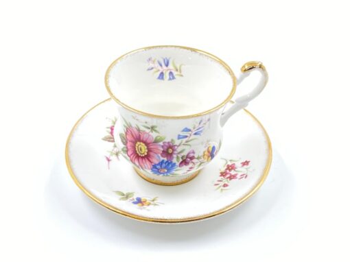 Porcelianinis “Royal Heritage” puodelis (150 ml) 7,5×9,5×7 cm su lėkštute 13x13x2 cm