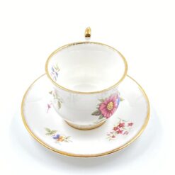 Porcelianinis “Royal Heritage” puodelis (150 ml) 7,5×9,5×7 cm su lėkštute 13x13x2 cm