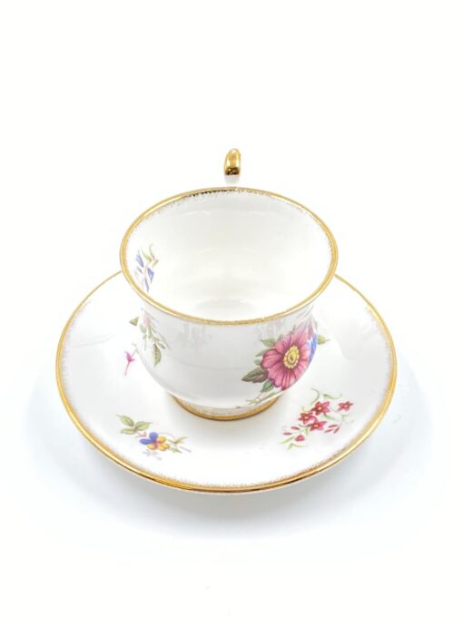 Porcelianinis “Royal Heritage” puodelis (150 ml) 7,5×9,5×7 cm su lėkštute 13x13x2 cm
