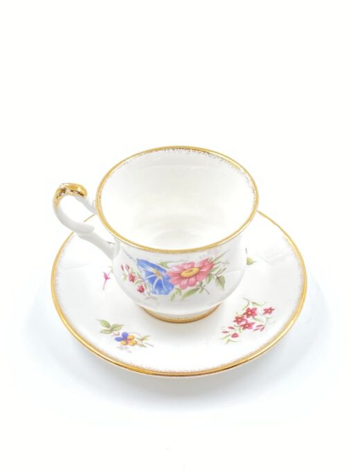Porcelianinis “Royal Heritage” puodelis (150 ml) 7,5×9,5×7 cm su lėkštute 13x13x2 cm